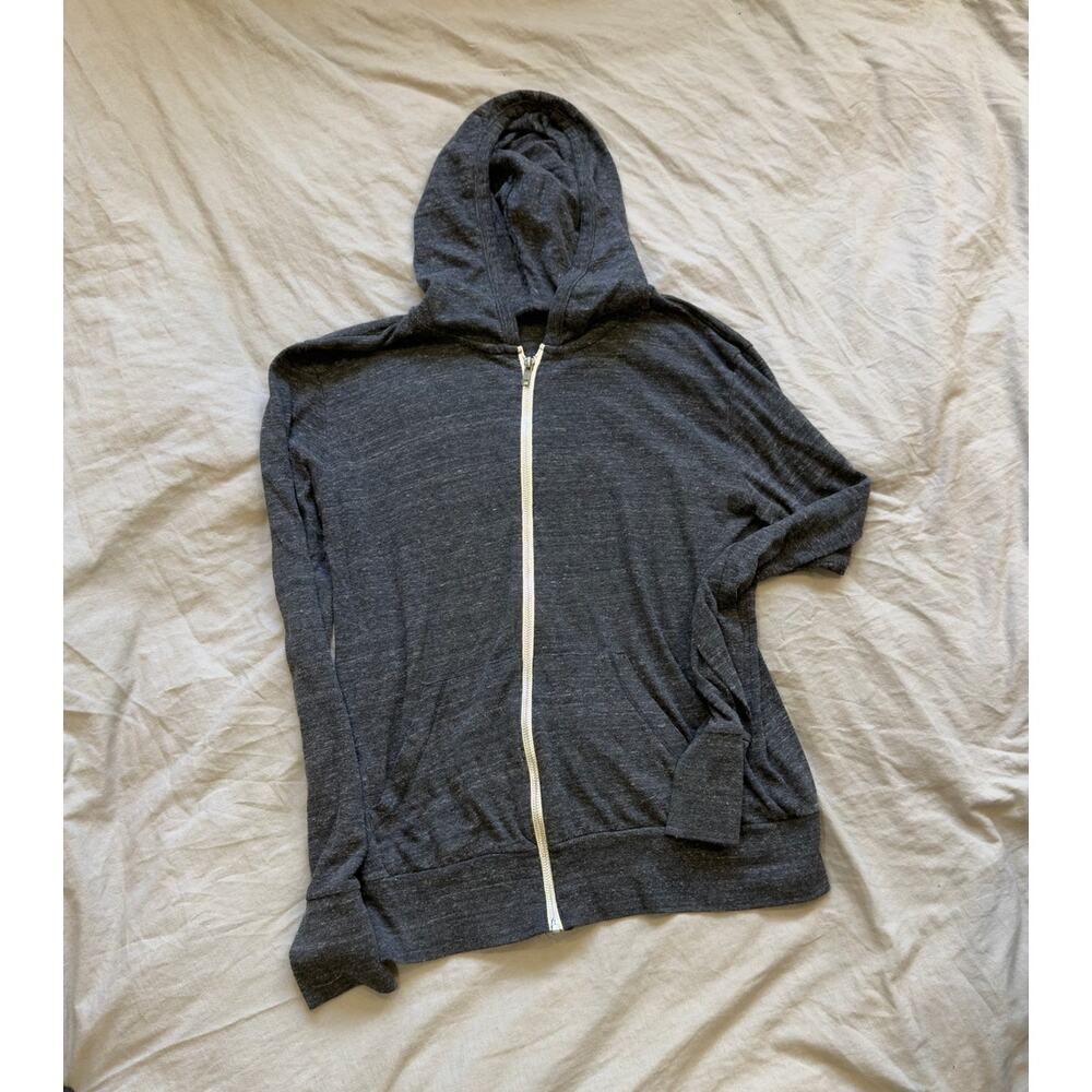 UNKNOWN‎ Heather Black Lightweight Zip Hooded Jacket